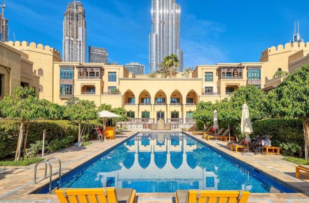 Burj Khalifa Partial View Peak Living Luxury 2Br Souk Al-Bahar Beside Dubai Mall-Golden Homes Exterior foto